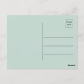 Vivid Springtime Abstrakte Wasserfarbe Postkarte (Rückseite)