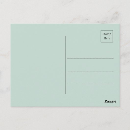 Vivid Springtime Abstrakte Wasserfarbe Postkarte (Rückseite)