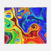 Vivid Style Muster Fleecedecke (Vorderseite (Horizontal))