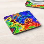 Vivid Style Muster Getränkeuntersetzer (Linke Seite)