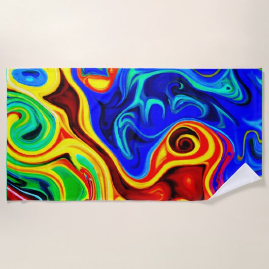 Vivid Style Muster Strandtuch (Vorderseite)