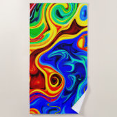 Vivid Style Muster Strandtuch (Vorderseite)