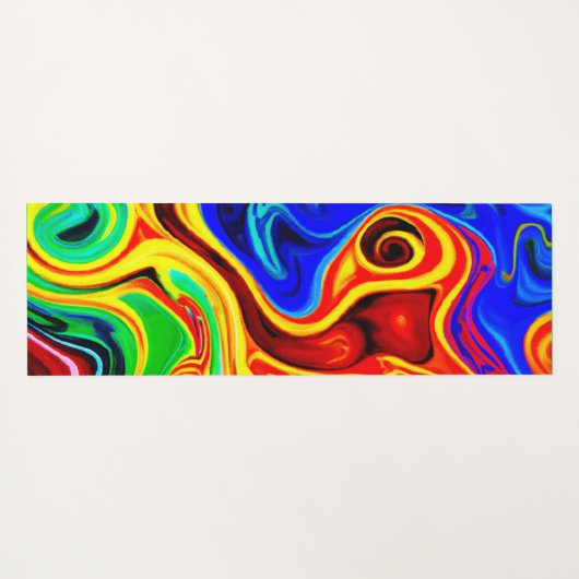 Vivid Style Muster Yogamatte (Rückseite (Horizontal))