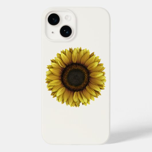 Vivid Sunflower Botanical Art Design Case-Mate iPhone Hülle (Rückseite)