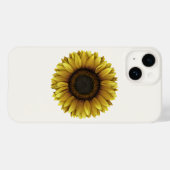 Vivid Sunflower Botanical Art Design Case-Mate iPhone Hülle (Rückseite (Horizontal))