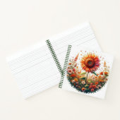 Vivid Sunflower Spiral Notebook Notizblock (Innenseite)