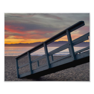 Vivid Sunset Color -  Marina Del Rey, CA Fotodruck