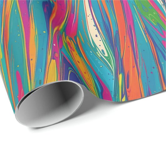 Vivid Swirl Wrapping Paper Geschenkpapier (Rolleneckpunkt)