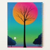 Vivid Tree Unter einem kosmischen Regenbogen Himme Planer (Rückseite)