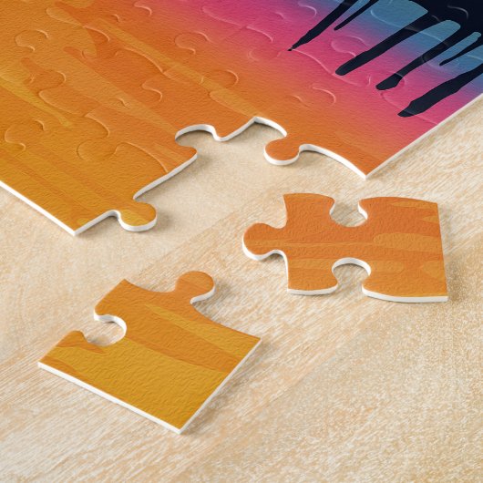 Vivid Tree Unter einem kosmischen Regenbogen Himme Puzzle (Seite)