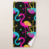 Vivid tropical, exotic hawaiian seamless pattern w badehandtuch (Badehandtuch)