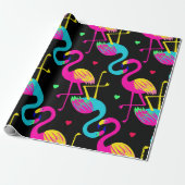 Vivid tropical, exotic hawaiian seamless pattern w geschenkpapier (Ungerollt)