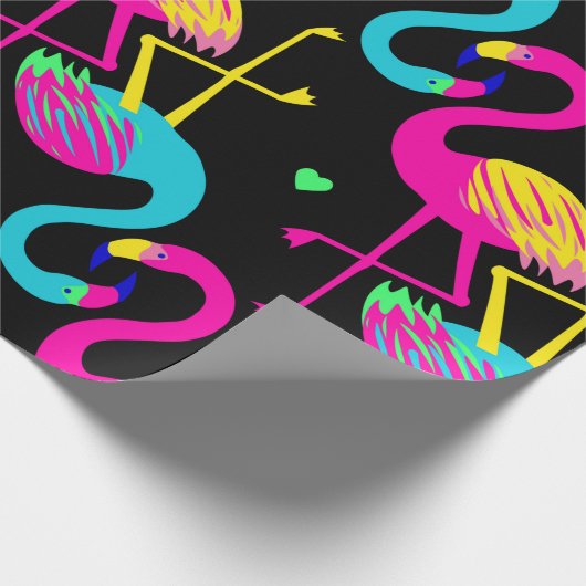 Vivid tropical, exotic hawaiian seamless pattern w geschenkpapier (Ecke)