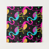 Vivid tropical, exotic hawaiian seamless pattern w wandteppich (Vorderseite (Horizontal))