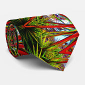 Vivid Tropical Exotic Moderne Abstrakt Krawatte (Gerollt)