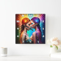 Vivid Twin Portrait mit dramatischer Beleuchtung
