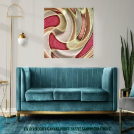 Vivid Velocity Leinwanddruck