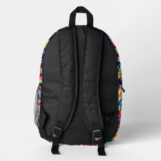 Vivid verschiedene Sportkids zurück zur Schule Bedruckter Rucksack (Rückseite)