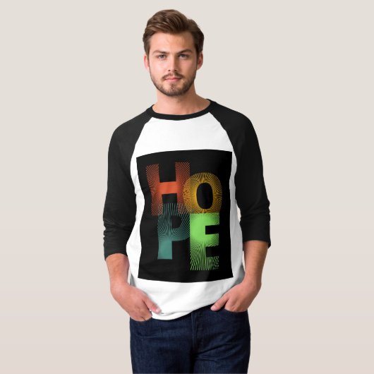Vivid Vibes - Moderne Typografie-T - Shirt (Vorne ganz)