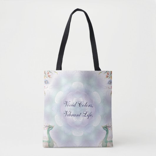 Vivid Vibrant Tote Bag Tasche (Vorderseite)