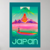 Vivid Vintages japanisches Reiseplakat Poster (Vorne)