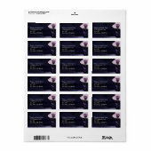 Vivid Violet Rose Rückgabeadresse Adressaufkleber (Vorne)