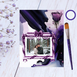 Vivid Violet Rose Scrapbook Paper