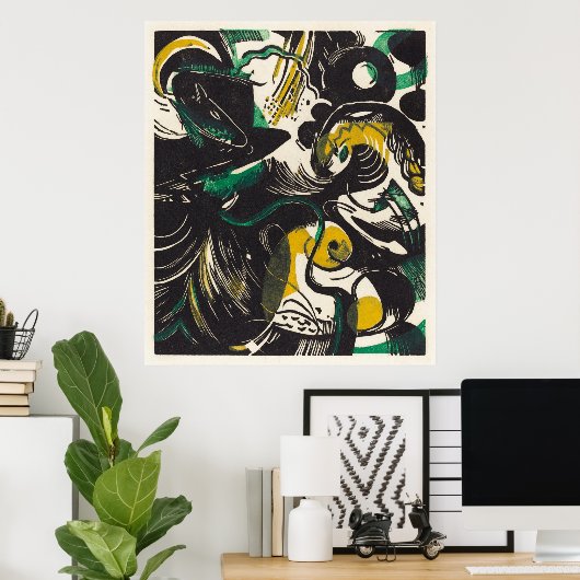 Vivid Vision of Expression von Franz Marc - Genesi Poster (Heimbüro)