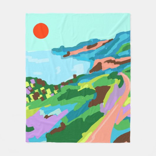 Vivid Vistas Fleecedecke (Vorderseite)