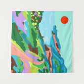 Vivid Vistas Wandteppich (Vorderseite (Horizontal))