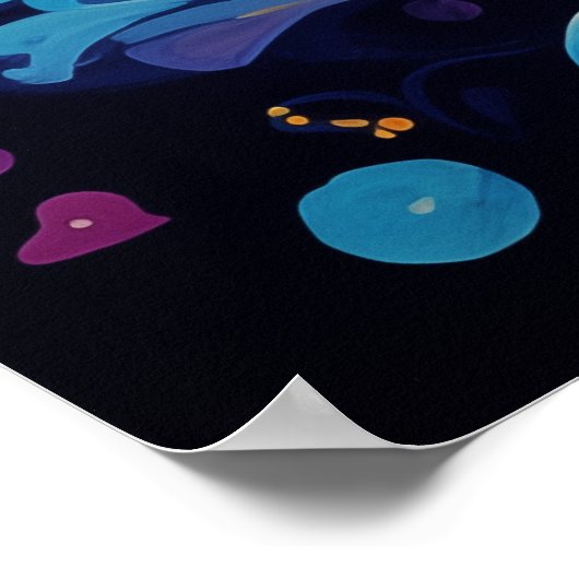 Vivid Vortex blühende, sonnige Bliss Poster (Ecke)