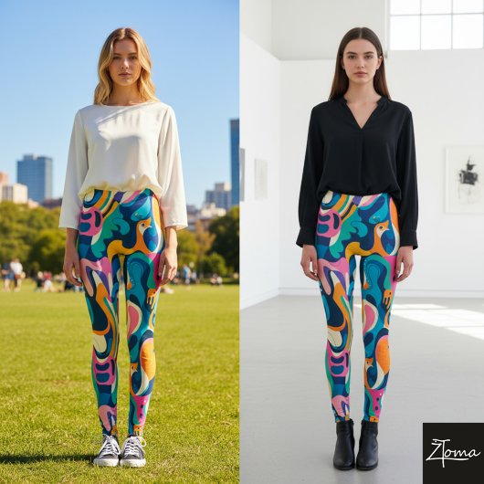 Vivid Vortex Leggings