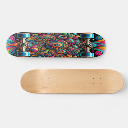 ‚Vivid Vortex‘ Skateboard (Horizontal)