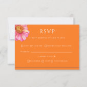 Vivid Vows Bold Color Wedding RSVP Card (Vorderseite)