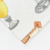 Vivid Watercolor Cocktail Muster Tote Tasche Fleecedecke (Ecke)