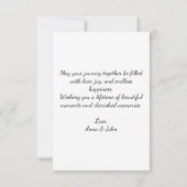 Vivid Watercolor Poppies Hochzeiten Glückwunsch Karte (Rückseite)