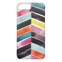 Vivid Watercolor Zickzack I