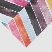 Vivid Watercolor Zickzack I Seidenpapier (Ausschnitt)