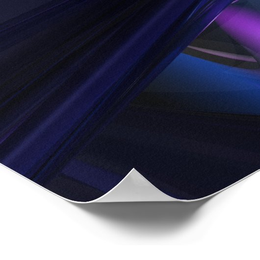 Vivid Waves Abstrakt Poster (Ecke)