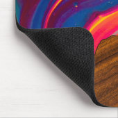 Vivid Wood Colorful River Mousepad (Ecke)
