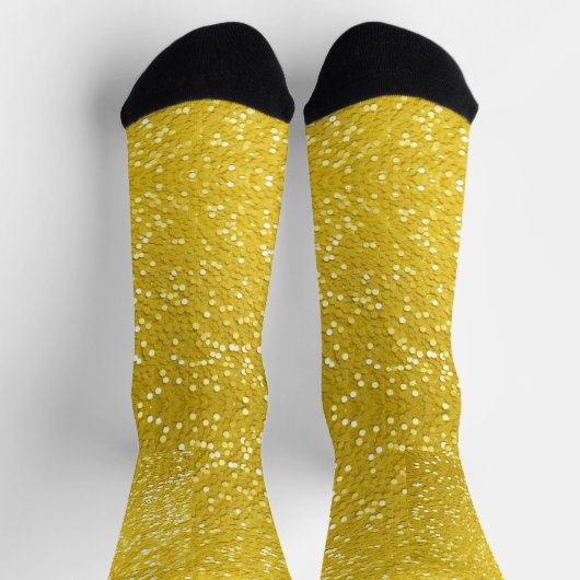 Vivid Yellow Shiny Socks Socken (Oben)