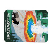 Vivid Yellowstone Nationalpark Magnet (Horizontal)
