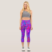 Vivide Camouflage Capri Leggings (Vorderseite)