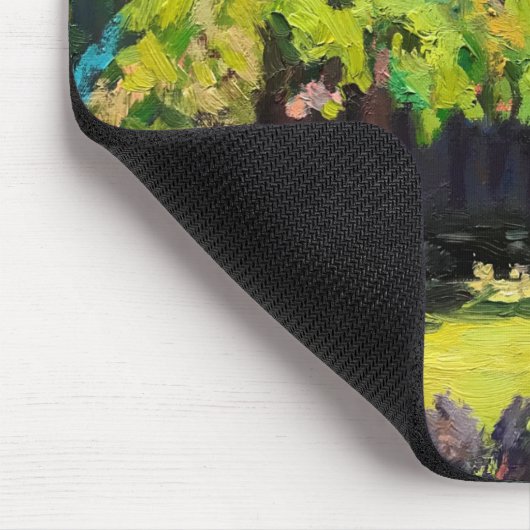 Vivide Farben auf dem großen Baum Mousepad (Ecke)