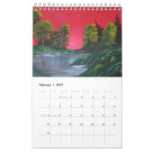 Vivide Farben Original Acrylbilder Kalender (Feb 2027)