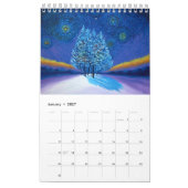 Vivide Farben Original Acrylbilder Kalender (Jan 2027)