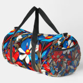 Vivide Wildblumen Große Duffeltasche Duffle Bag (Rechte Ecke)