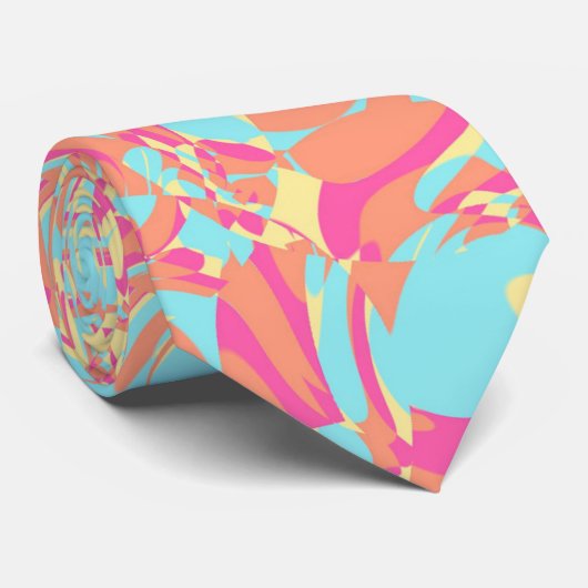 Vivide Wirbel Krawatte (Gerollt)