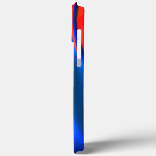 Vivider Pfirsichschnitt digitale Farbvergrößerung Case-Mate iPhone Hülle (Rückseite / Links)