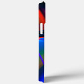 Vivider Pfirsichschnitt digitale Farbvergrößerung Case-Mate iPhone Hülle (Rückseite / Rechts)